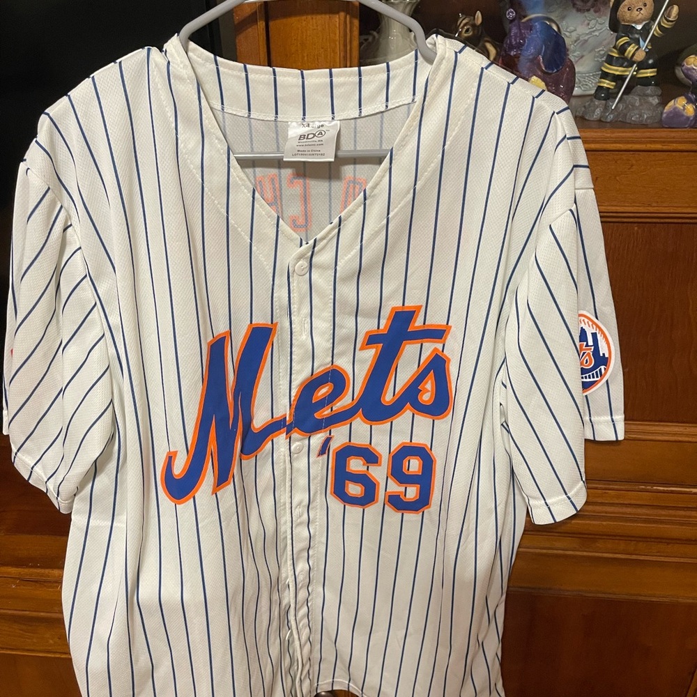 New York Mets MLB Baseball ‘69 World Champs XL Jersey NWOT